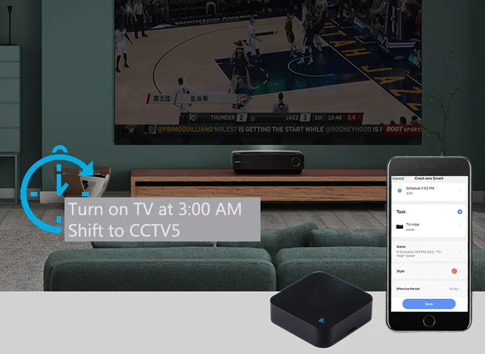 Smart IR Remote Control Hub - S06 Pro WiFi Appliance Controller Tidesmit