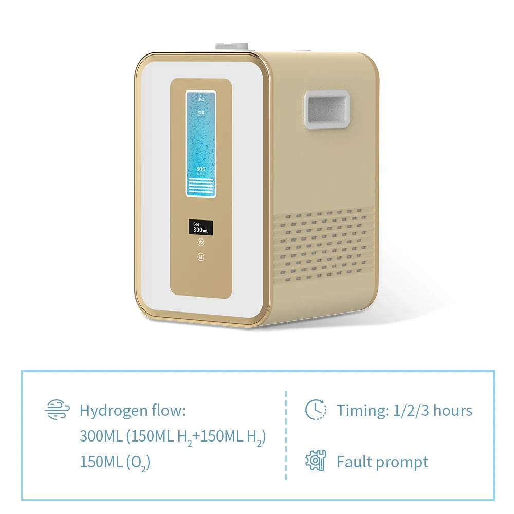 Tidesmit Cawolo 300ml hydrogen water generator and H2 O2 inhalation machine featuring dual outlet nozzle system