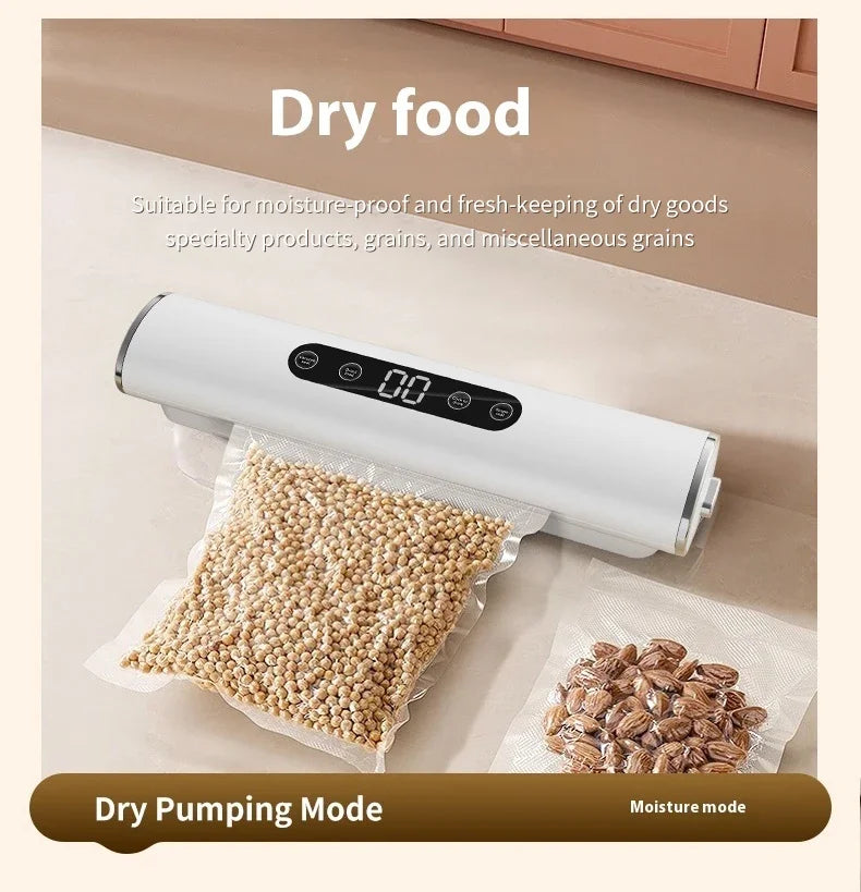 Professional Vacuum Sealer for Food Vacuumor for Products Kitchen Sealing Machine Cuisine Packaging Plastic Bag Sealant