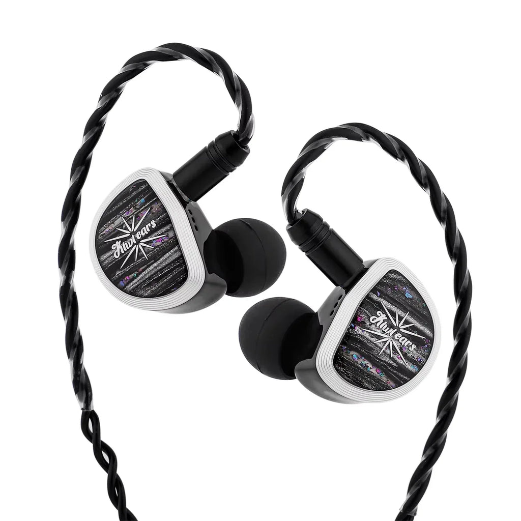 Kiwi Ears Aether Planar IEMs: 15.3mm Driver Gaming Audio | Tidesmit Black Tidesmit