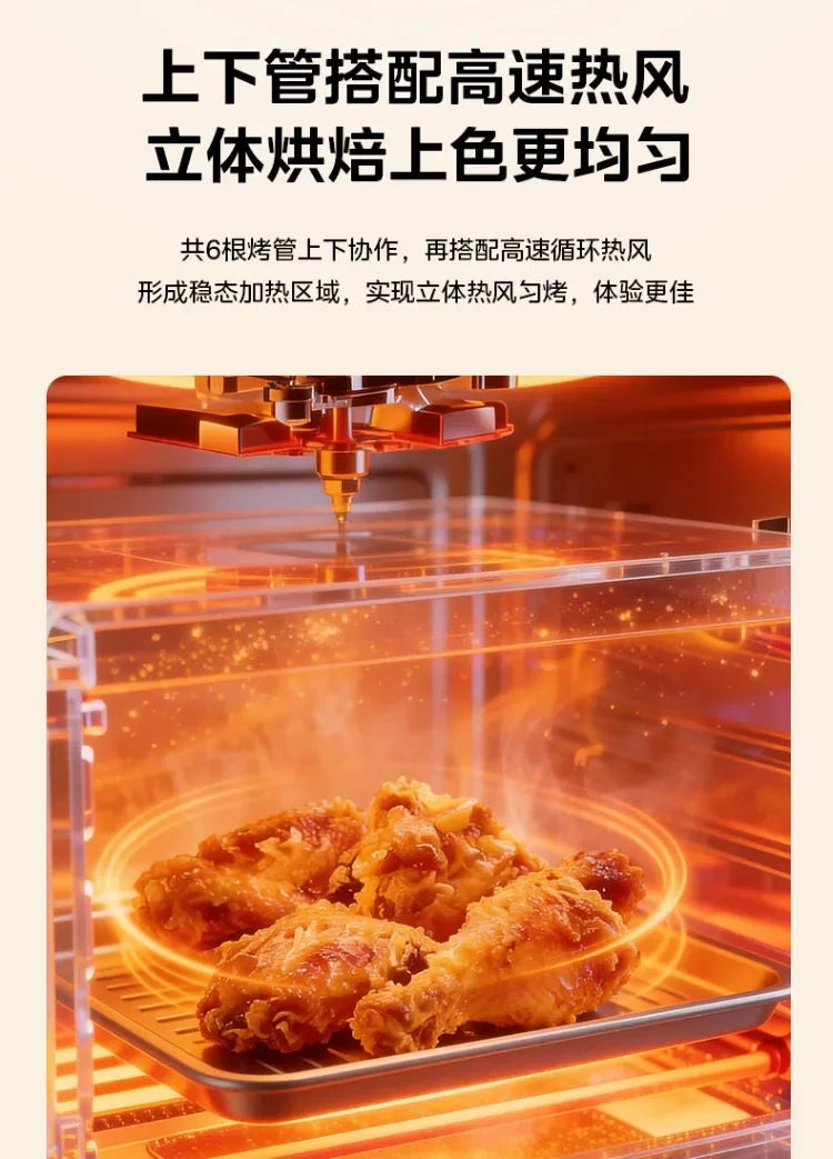 220V Midea Multifunctional Air Fryer Oven Combo Home Use Small Size Large Capacity Electric Air Fryer Toaster Oven 1510