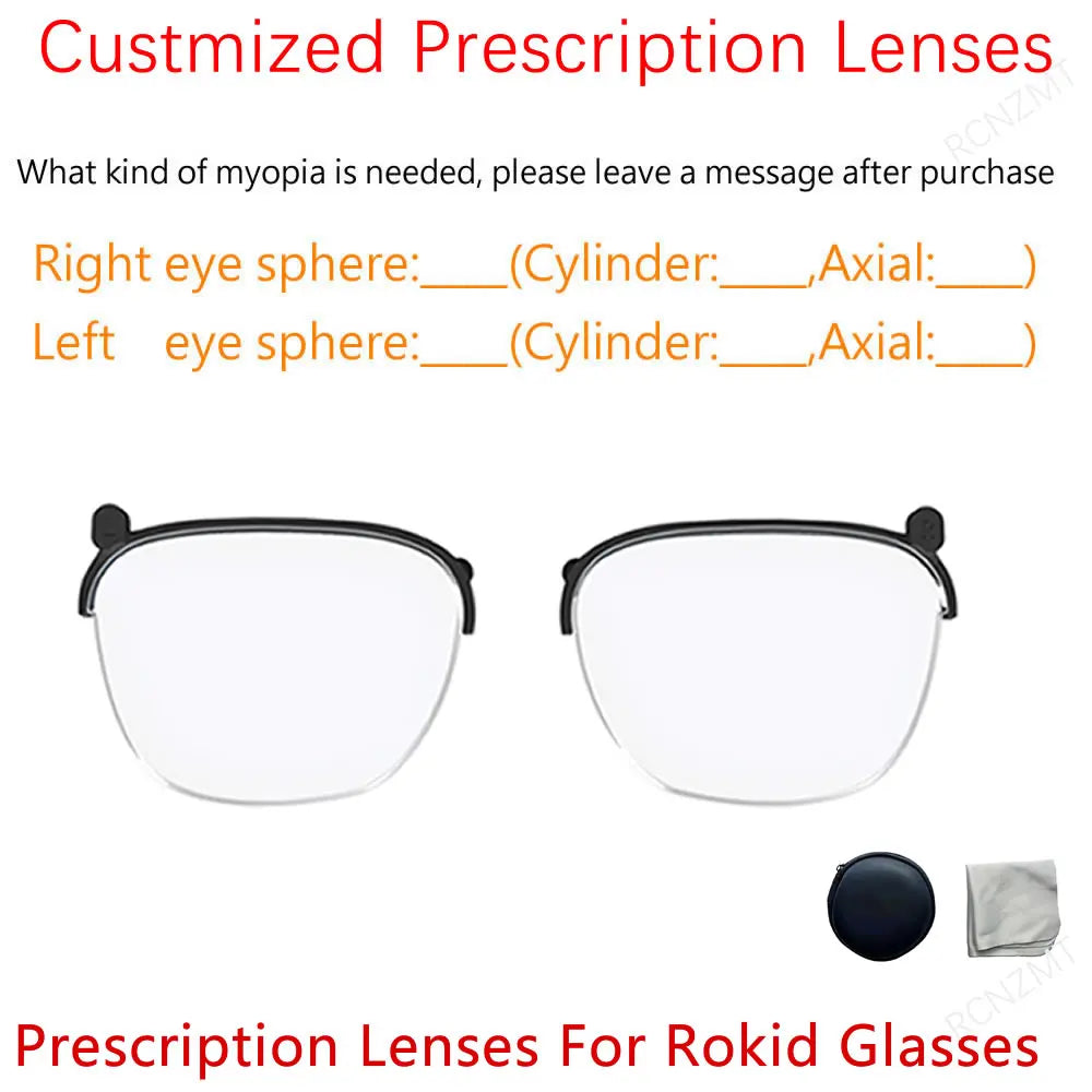 Magnetic Prescription Lens Kit for Rokid Max AR Smart Glasses C Prescription Lense Tidesmit