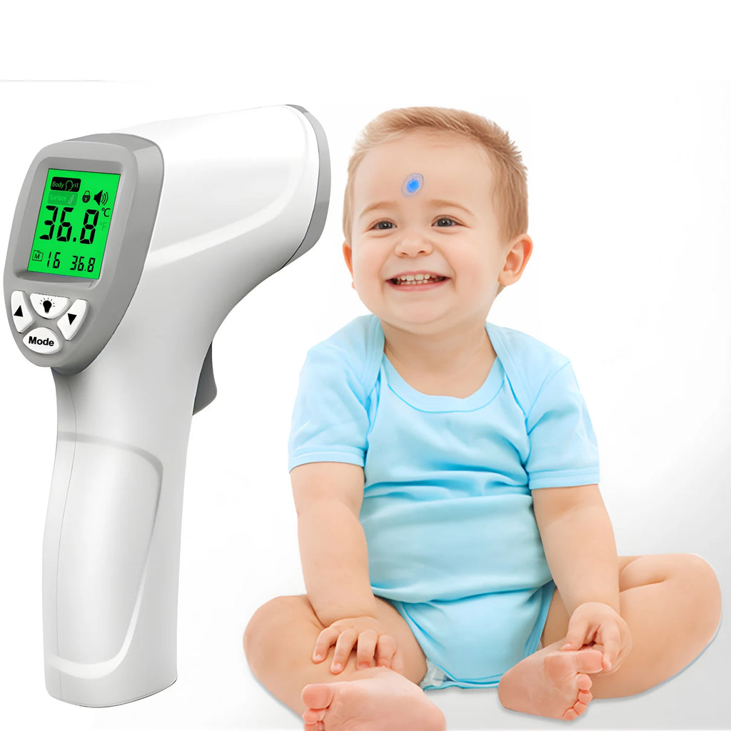 amzwn Baby Digital Infrared Forehead Thermometer Fever Contactless Clinical Electronic Medical Temperature Meter Adult