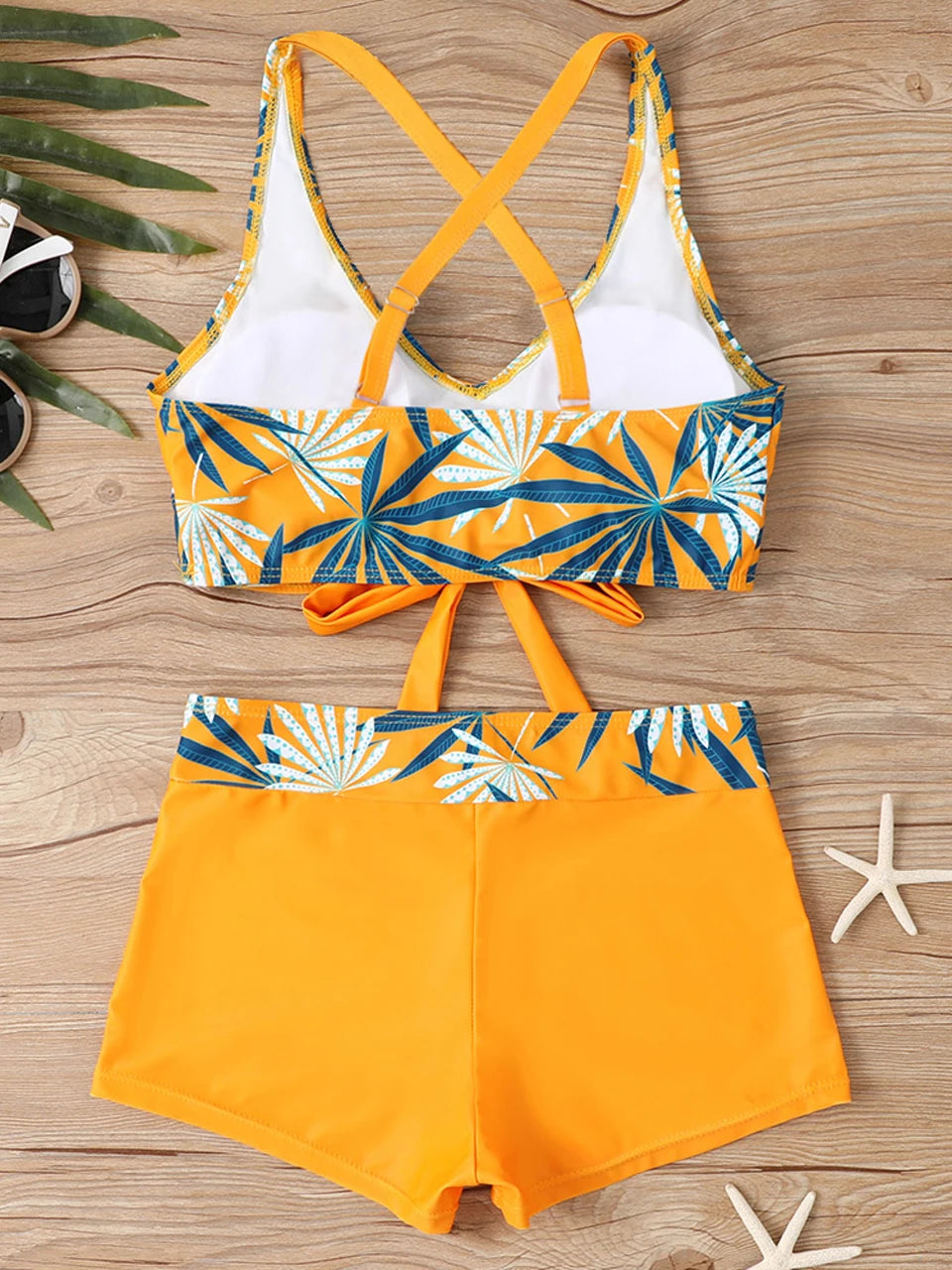 2025 High Waist Bikinis Women Sports Swimwear Print Bathing Suit Female Padded Beach Wear Bathers Swimming Swimsuit Summer