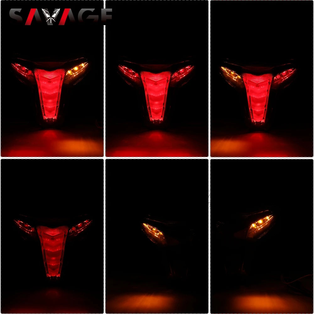 2025 ZX6R ZX25R ZX10RR LED Tail Brake Light Integrated Turn Signal For Kawasaki Ninja ZX-4R ZX-4RR ZX-10R ZX250 ZX400 R/RR ZX636
