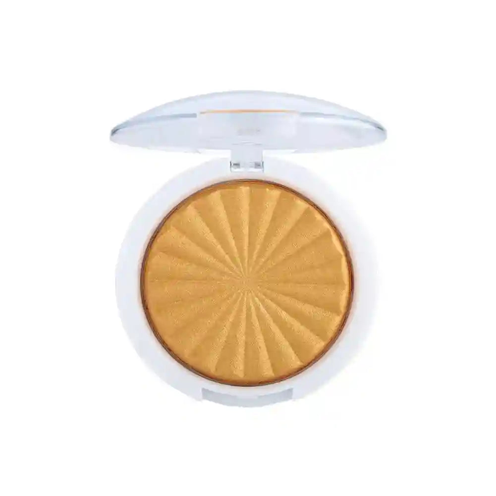 Tidesmit 3D pearlescent monochrome shimmer highlighter powder texture close-up for radiant face makeup glow
