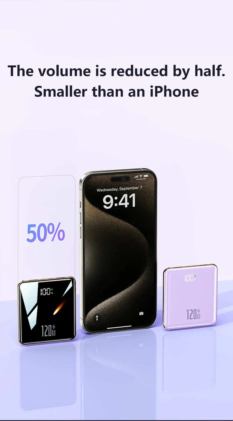 Portable Power Bank with 4 Built-in Cables - 50000mAh Tidesmit Tidesmit