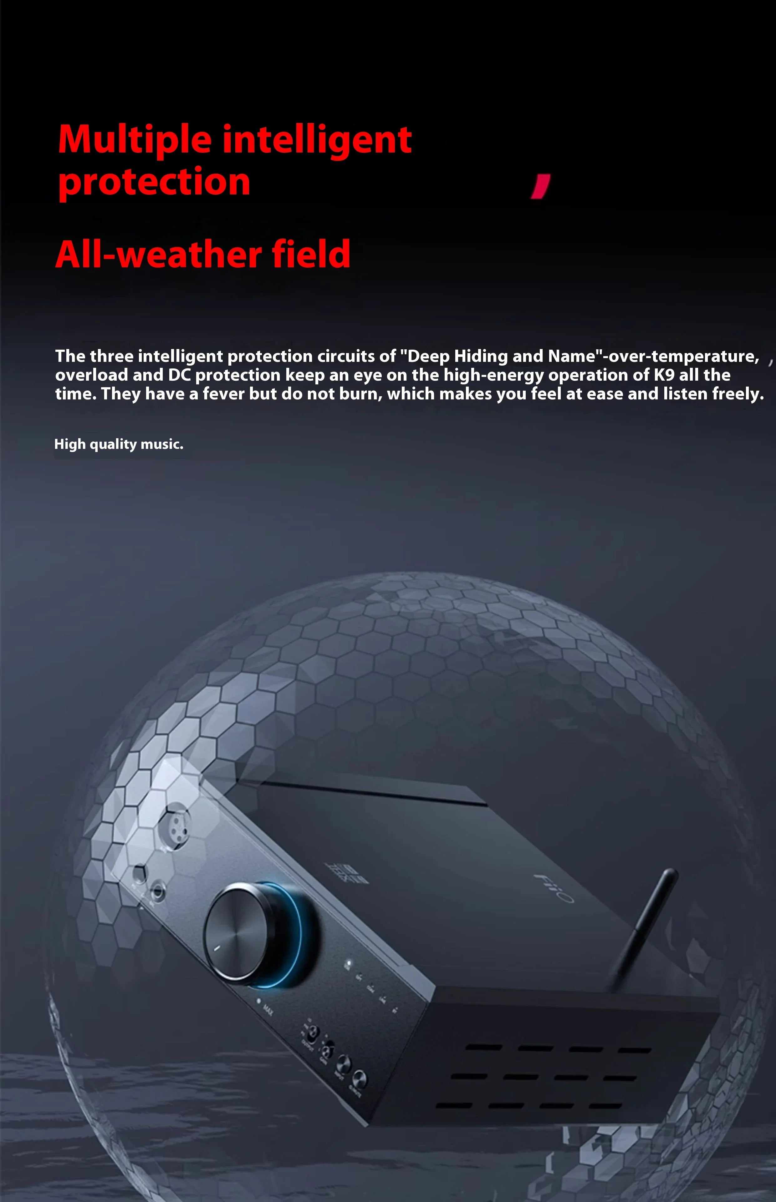 FiiO K9 Pro ESS Desktop DAC and Headphone Amplifier ES9038PRO*2 chip Bluetooth USB DAC DSD Decoder Support MQA