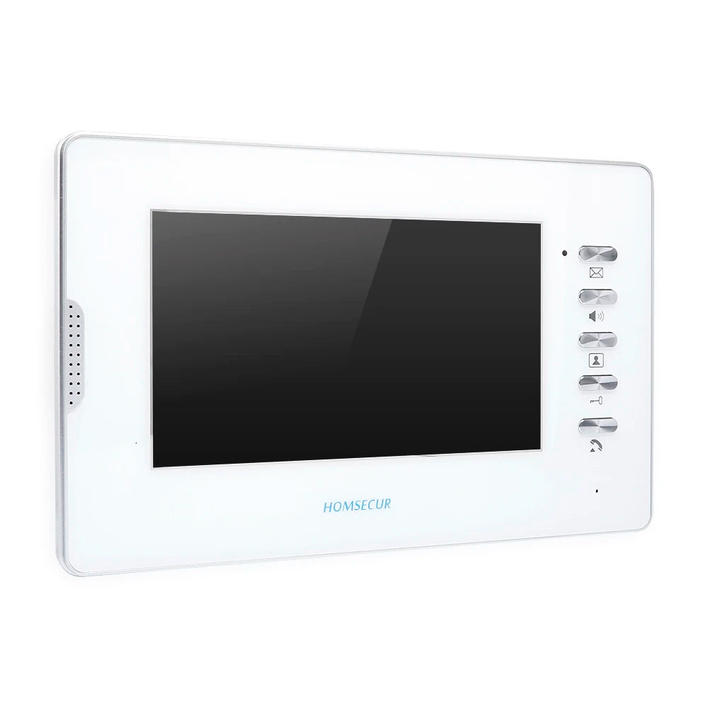 HOMSECUR XM702-W 7" TFT LCD Indoor Monitor V70D-W for XSL Video Door Phone Intercom Hand-free Home Villa Doorbell