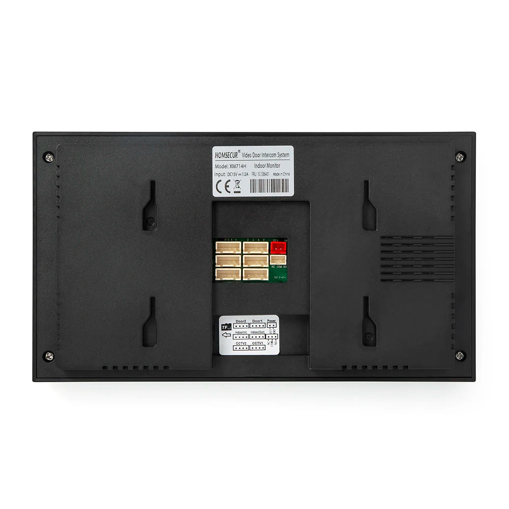 HOMSECUR 7” WIFI Tuya APP 4 Wire Video Door Phone Intercom System 1 Doorbell Camera 1 Indoor Monitor