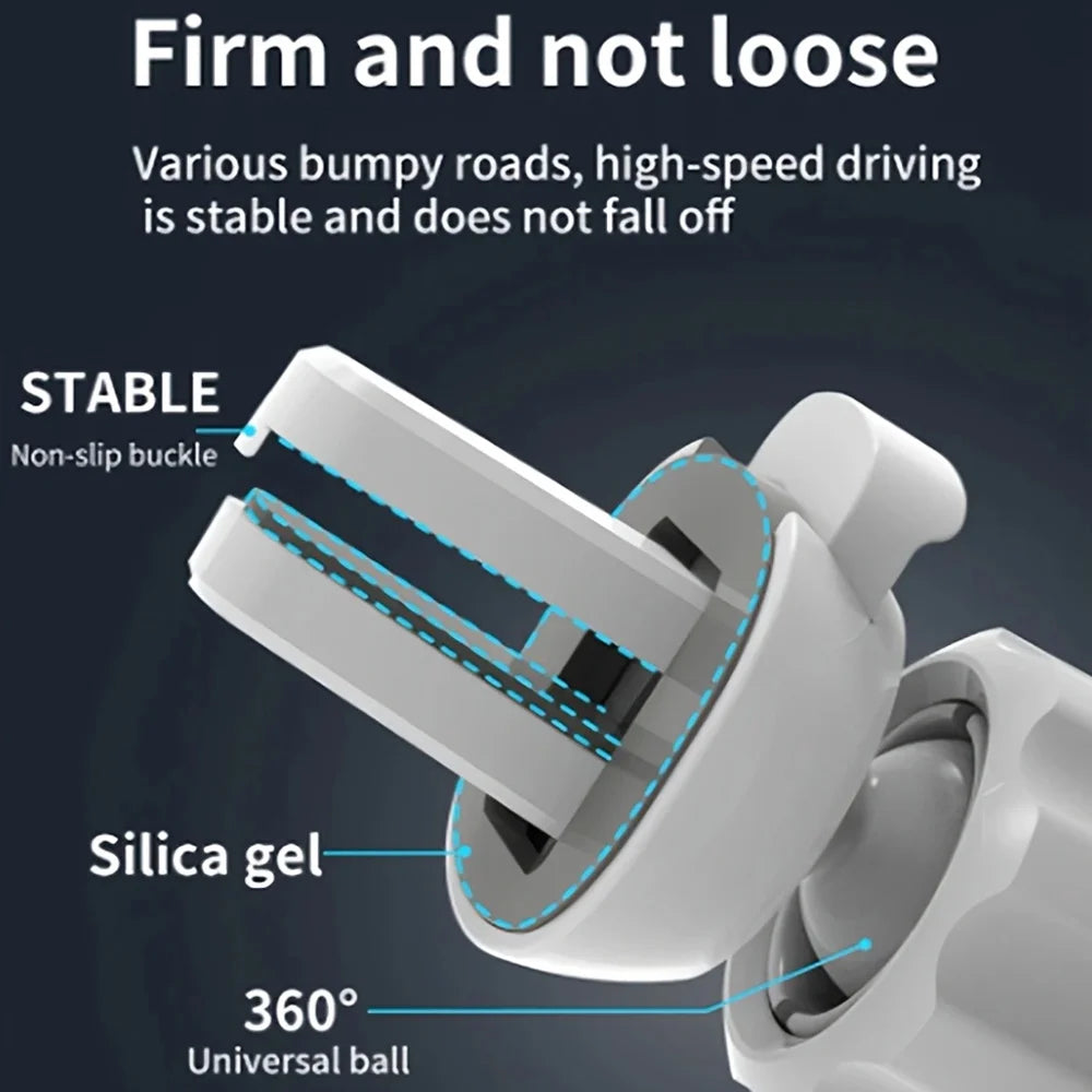 Wireless Car Phone Charger - Magnetic Qi Certified Fast Charging Mount Tidesmit