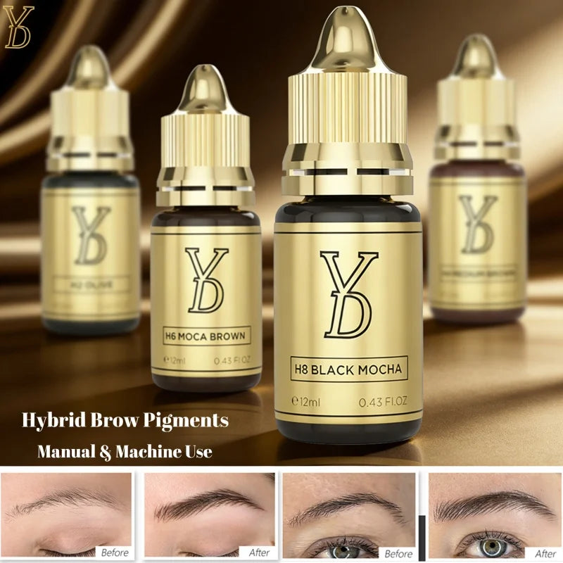 Microblading Pigment Ink Set - 8-Piece Professional Fluid Cream Permanent Makeup Machines Tidesmit
