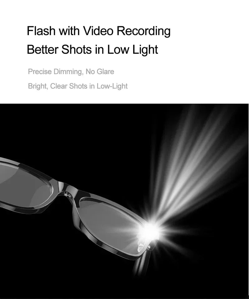 AI Smart Glasses with 100MP Camera & Spatial Audio - Tidesmit Tidesmit