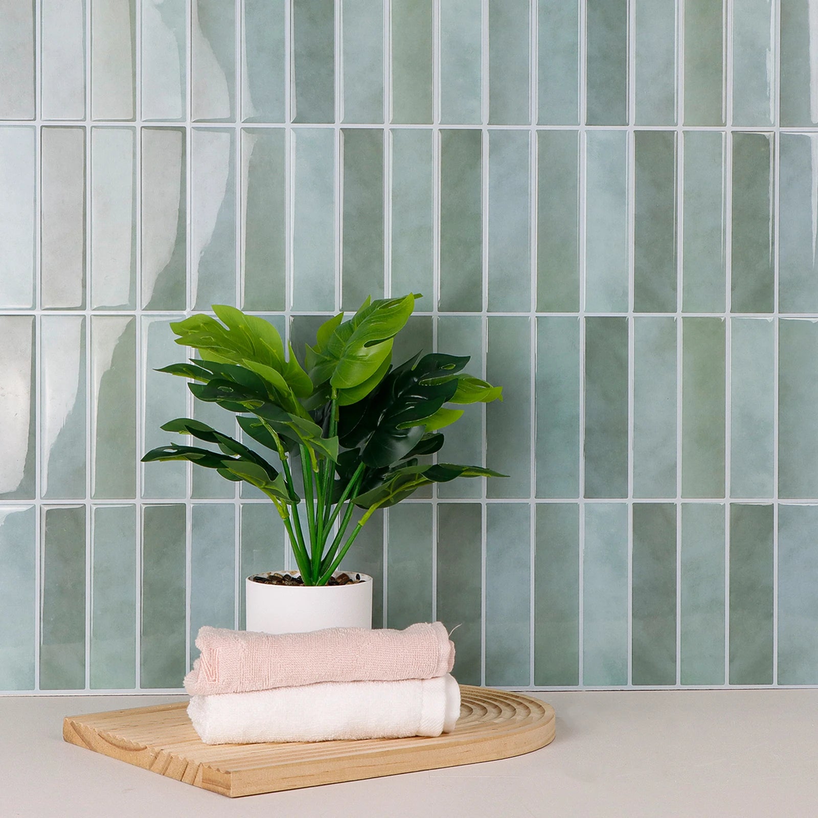 1/3pcs Square Wall Tile Sticker Mosaic Tile Decal Peel&Stick Backsplash Vinly Wallpaper Easy to Install for Apartment Renovation