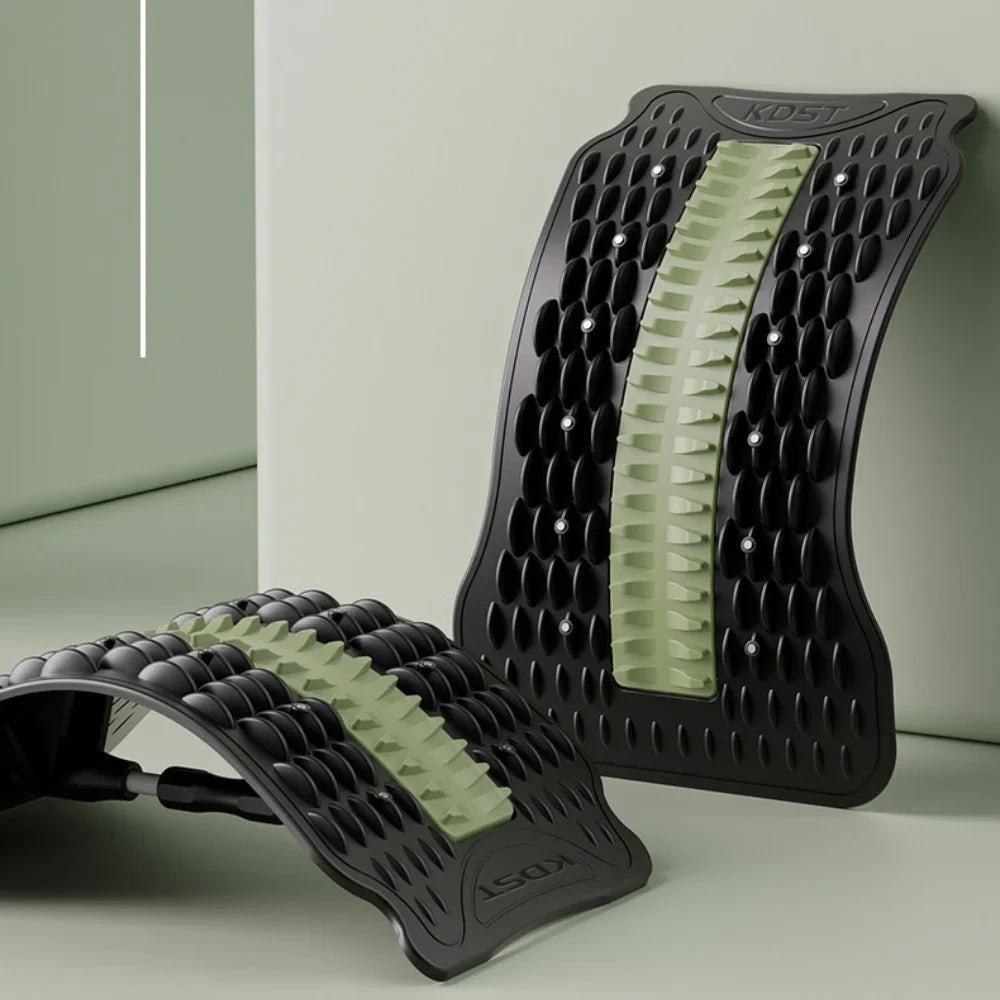 Back Stretcher for Lumbar Pain Relief with 12 Magnetic Acupressure Points Relaxation Treatment Tidesmit