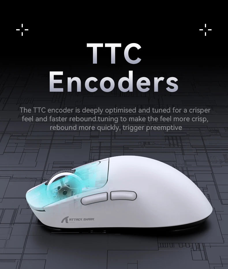 Attack Shark X3 X3Pro Wireless Tri-Mode Gaming Mouse 26K DPI PAW3395 Computer Gaming Peripherals CSGO Valorant Office Gift