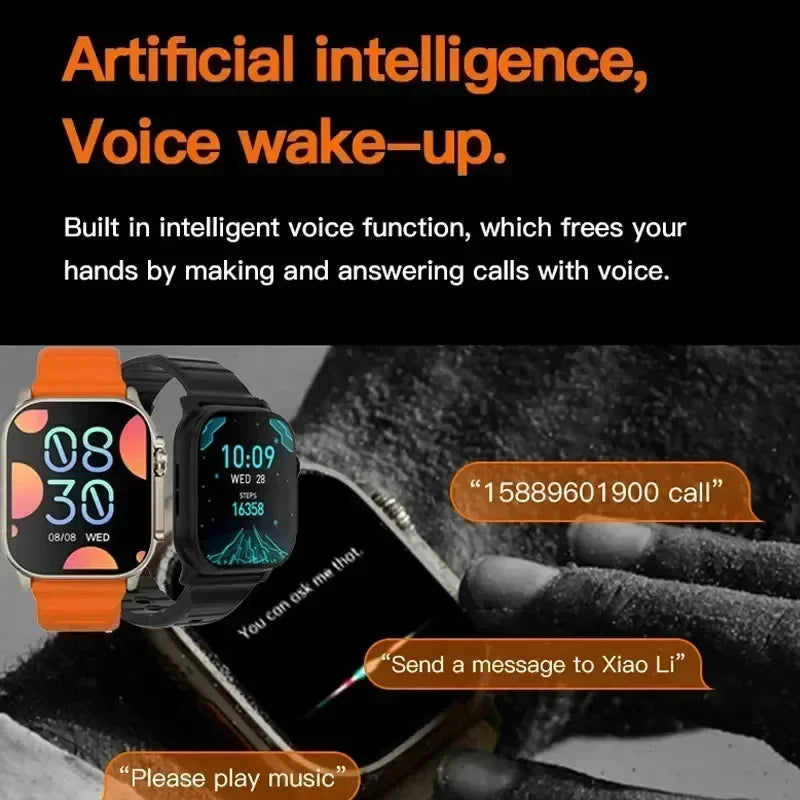 New Waterproof Bluetooth Smart Watch Retina Screen Long Battery Life Heart Rate Monitor 2026 Sports Tracker Smart Watch