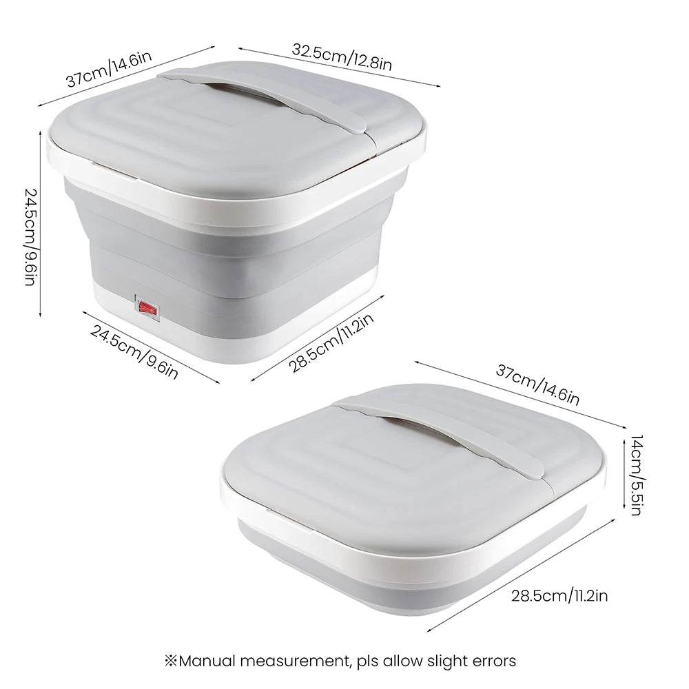 Portable Foot Massage Tub: Foldable Heated Bath for Relaxation Therapy Relaxation Treatment Tidesmit