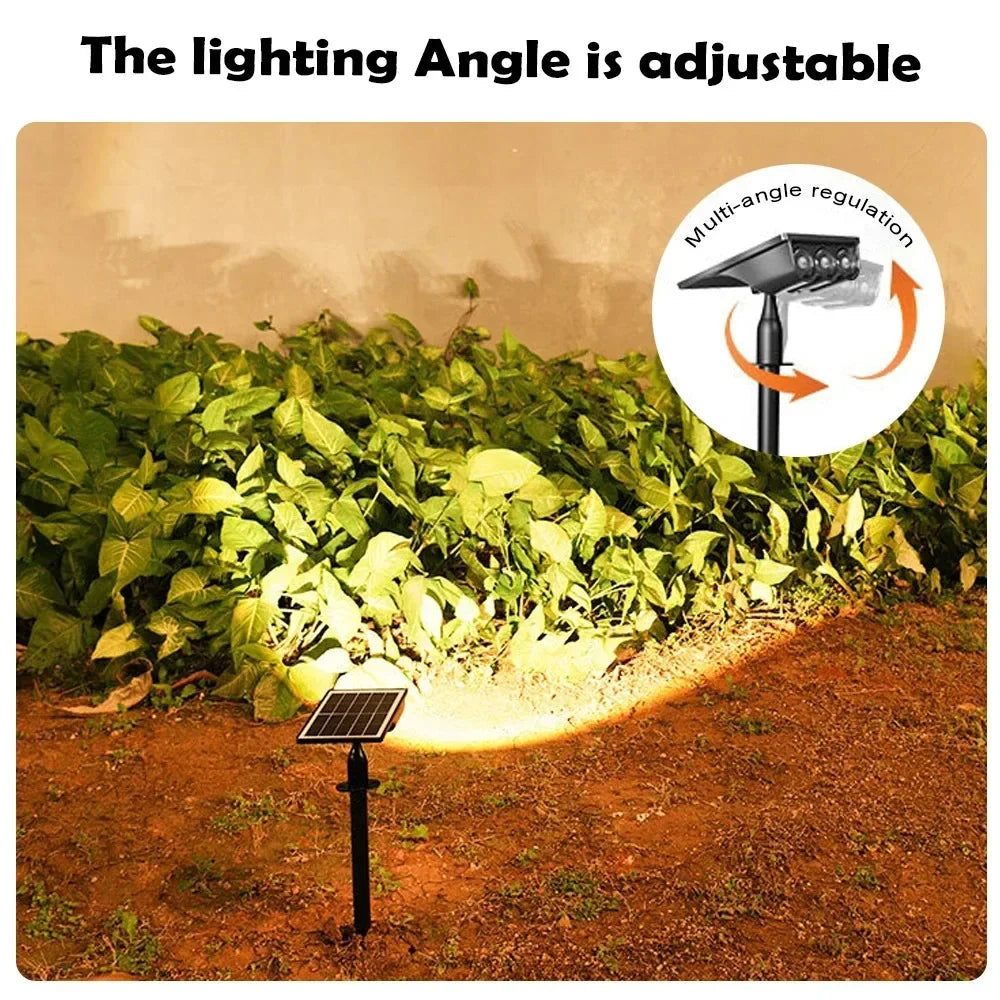 1-4pcs LED Solar Landscape Lights Outdoor IP65 Waterproof Solar Light Solar Garden Spotlight for Yard Lawn Walkway Courtyard
