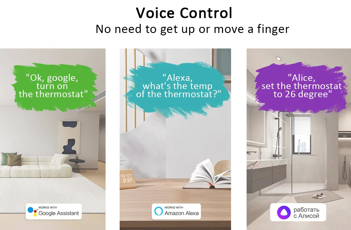 WiFi Smart Thermostat for Gas Boiler | App-Controlled Wireless Heating Tidesmit
