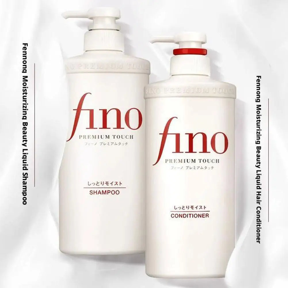 Fino Premium Touch Hair Care Set Deep Repair Damaged Hair Oil Control Volumizing Smooth Shiny Hair Mask Conditioner