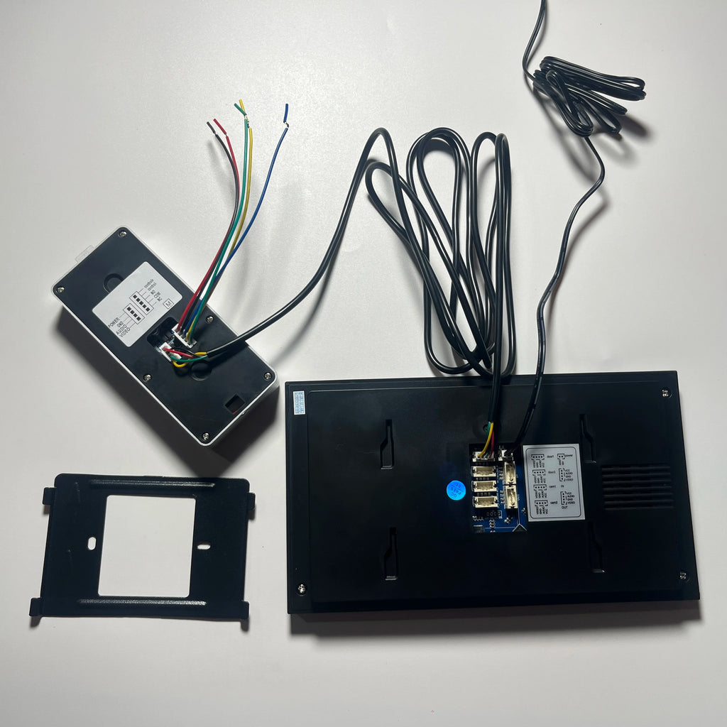 4 Wire 7 Inches Wired Video Doorbell Door Phone Support Unlock, Monitoring, Dual-Way Intercom for Villa Home Office Apartment