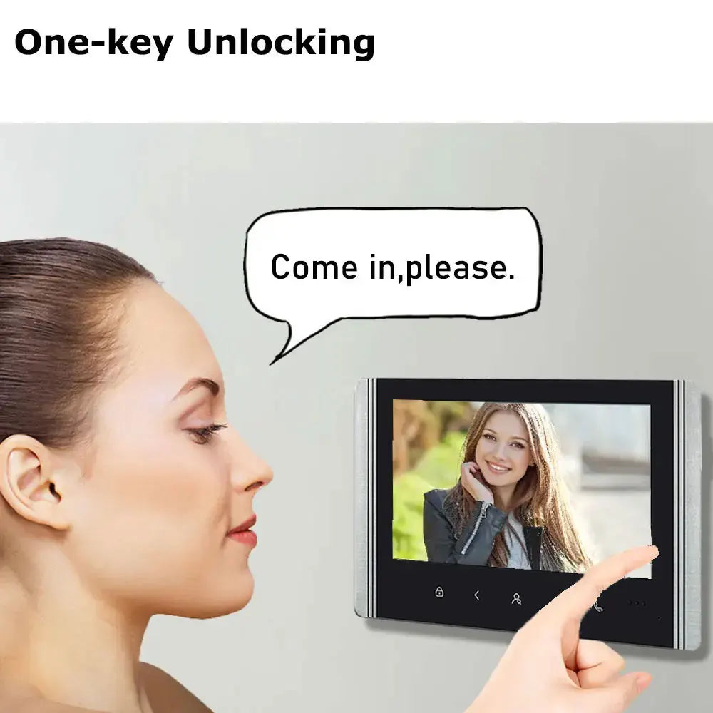 2/3/4 Unit Home Video Intercom for Apartments Residential Intercom Doorbell Wifi Video Door Phone System with RFID Card Unlock
