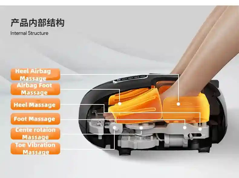 Electric Foot Massager with Heat and Airbag Kneading - Tidesmit Massage Roller Tidesmit