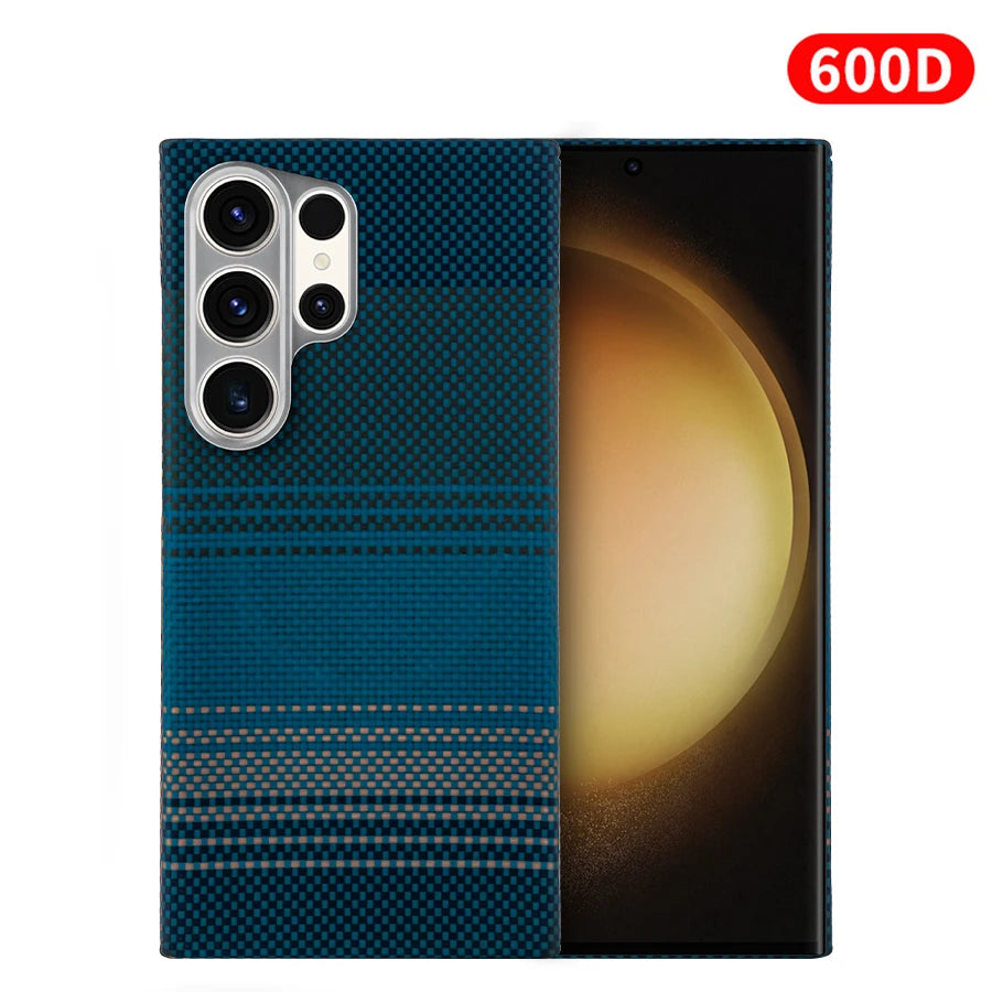 Samsung S24 Ultra Kevlar Case - Slim Aramid Fiber Magnetic Cover Moonrise China Mainland Galaxy S23 Ultra Tidesmit