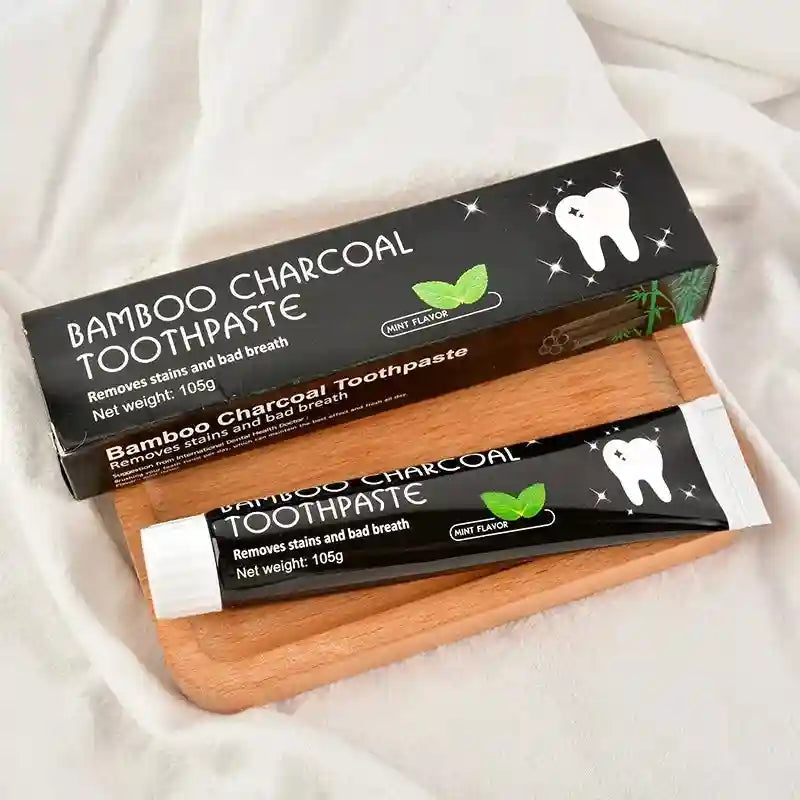 Tidesmit bamboo charcoal whitening toothpaste for effective teeth stain removal and fresh breath oral care