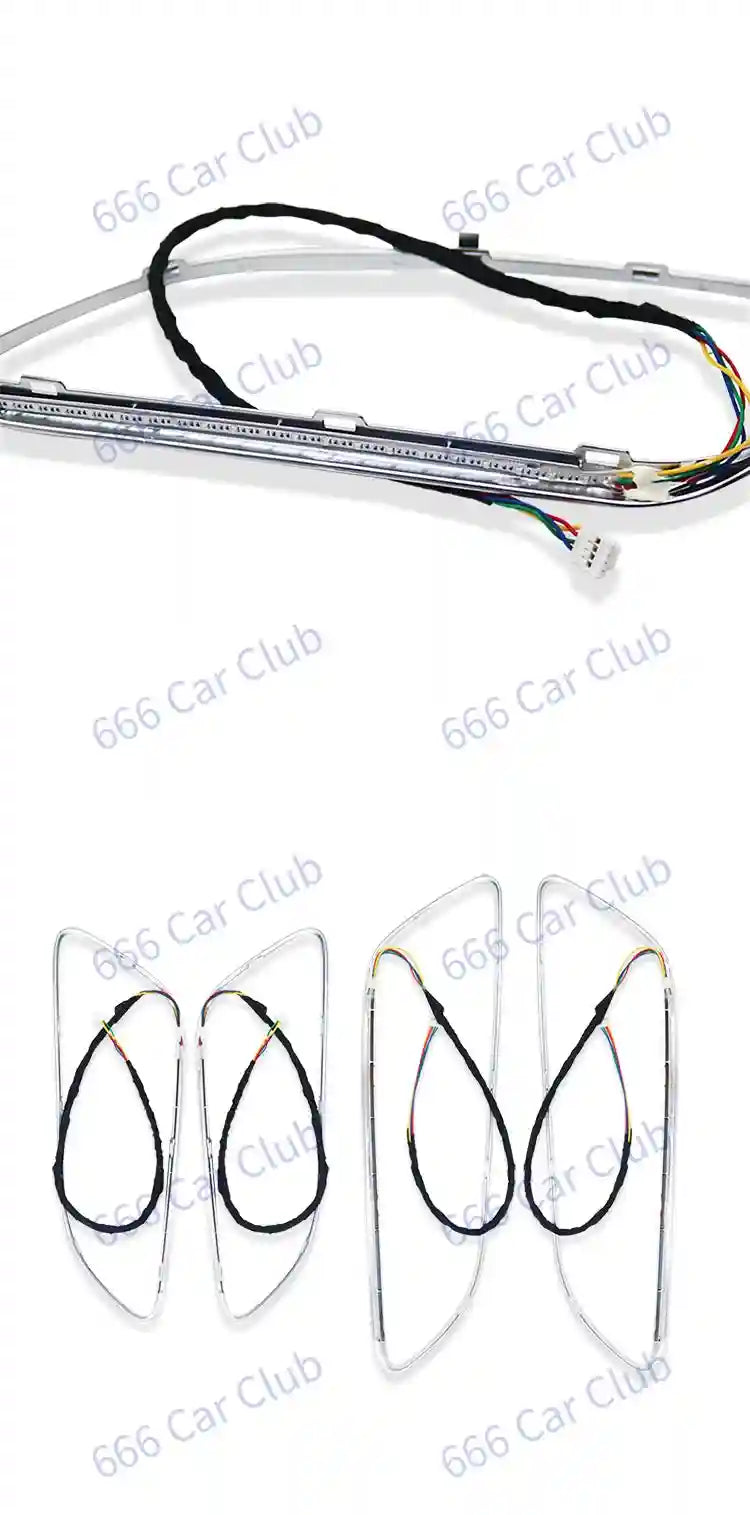 Mercedes-Benz Ambient LED Turbine Vents, 12-Color Interior Lighting Kit Tidesmit