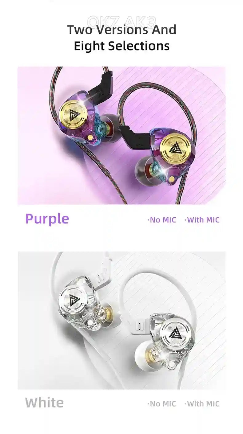 Wired Earbuds with Microphone - Noise Cancelling Bass Headset Tidesmit
