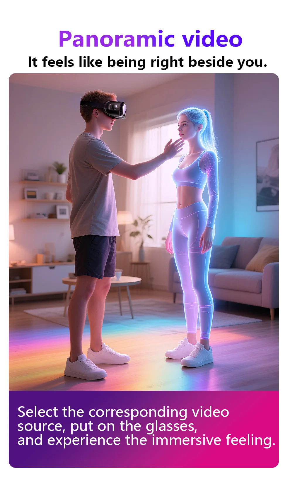 VR Headset for Smartphone – Immersive 3D Spatial Audio Glasses Tidesmit