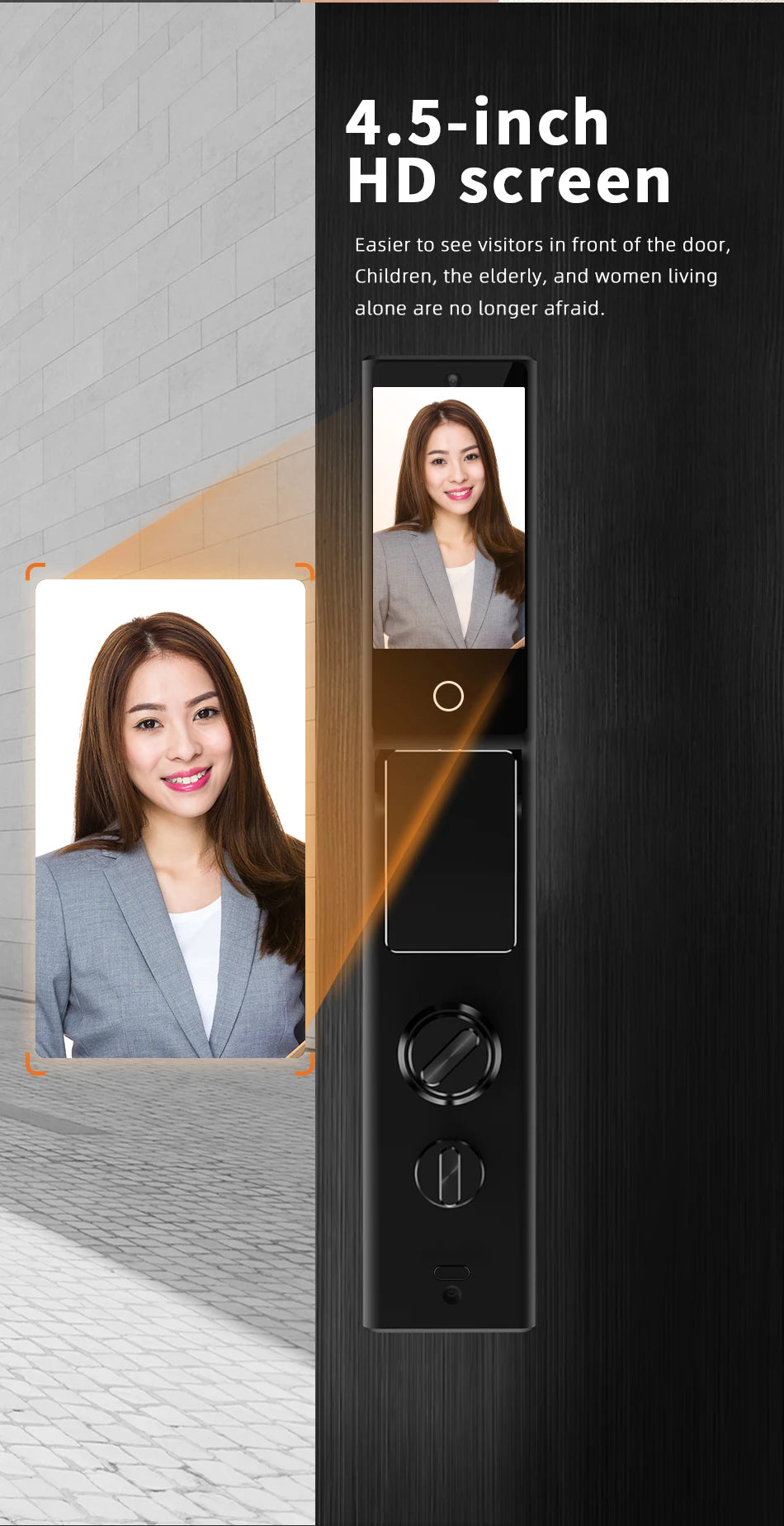 3D Palmar Vein Smart Door Lock Tuya U Smart Go Security Camera Intelligent Biometric Fingerprint And Face Recognition Smart Lock