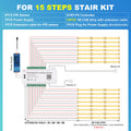 Intelligent Motion Sensor Stair Light Kit, Smart Bluetooth APP Remote Control, Dynamic & Constant Lighting for Indoor Staircase