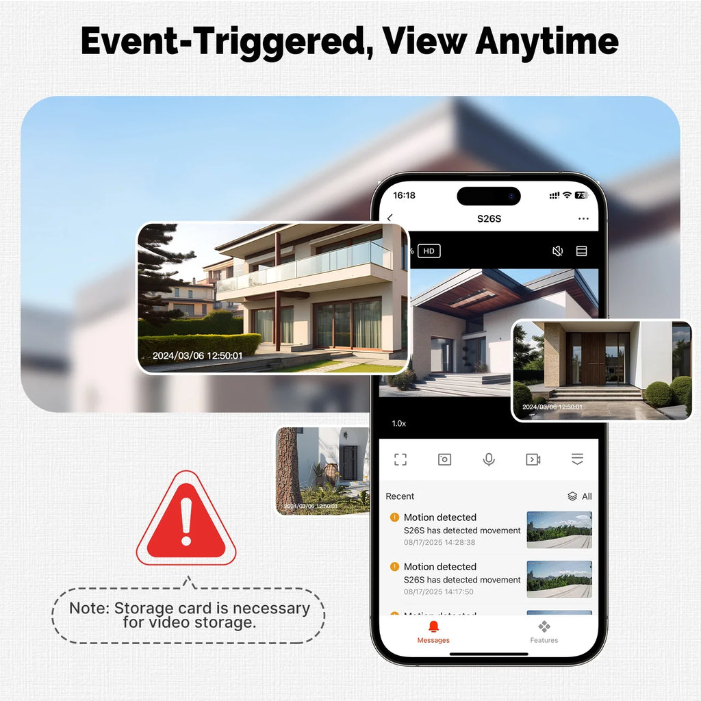 MOES Tuya WiFi 2.4GHz 5GHz Dual Band Smart Solar Power Panel Integrated Camera IP65 Waterproof APP Monitoring Alexa Google Home