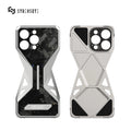 iPhone 16 Pro Max Case - Forged Carbon Fiber Metal Lens Guard Titanium Tidesmit