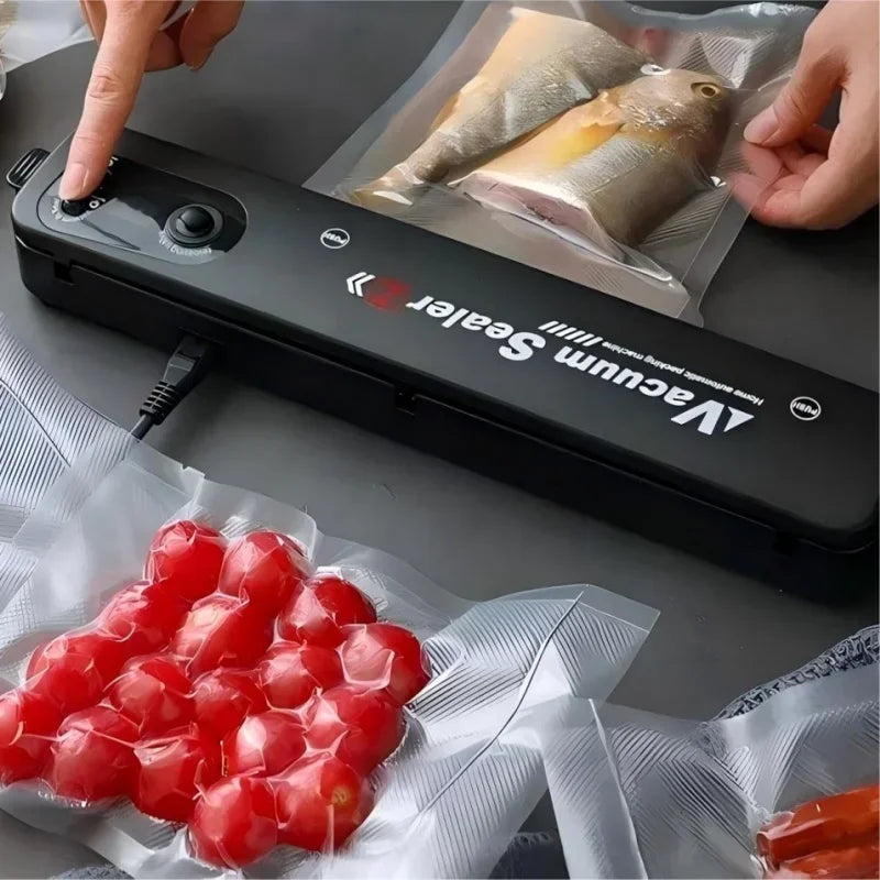 2 In 1 Food Vacuum Sealer Dry Wet Packaging Machine Automatic Air Sealing Mini Compact For Food Storage Saver Kitchen Tool