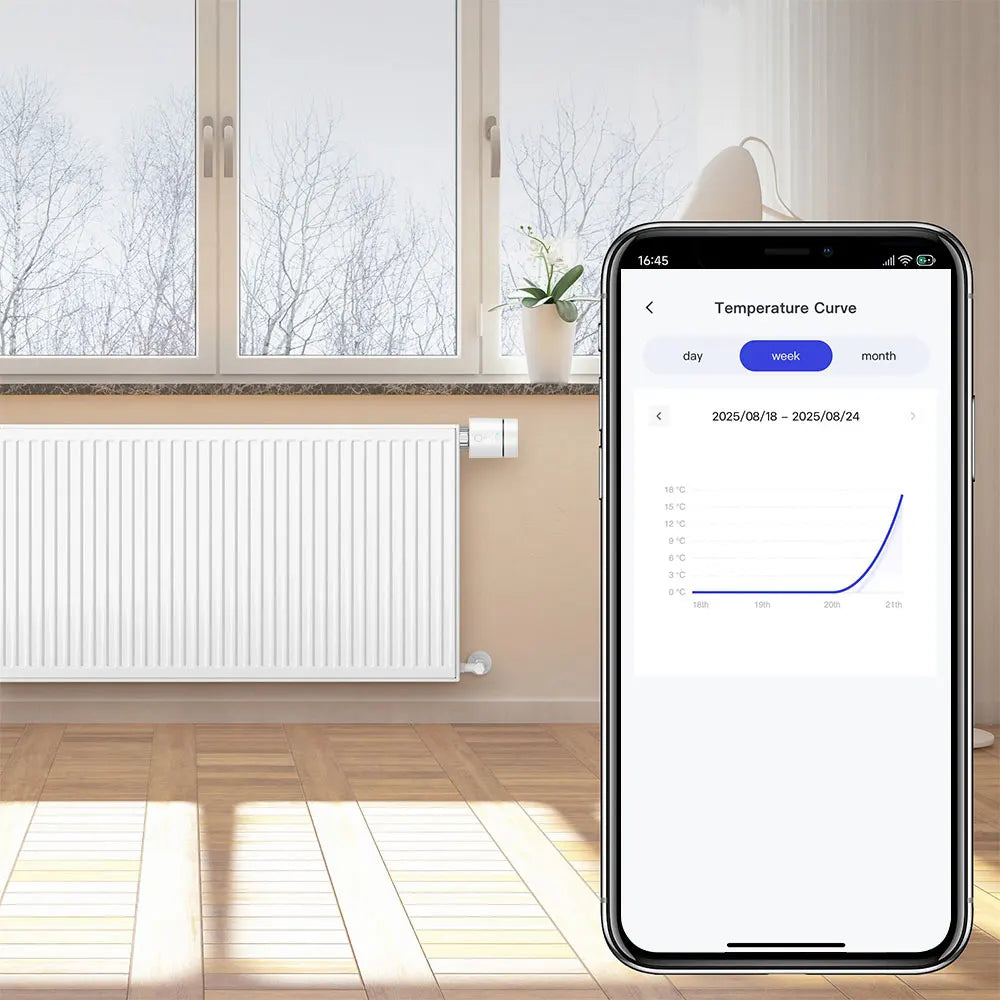 AVATTO ZigBee 3.0 Thermostat Radiator Valve,Smart TRV Thermostatic Valve Temperature Controller Support Alexa Google Home