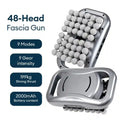 Fascia Gun 48-Head Deep Tissue Percussive Massager for Muscle Recovery Fascia Gun Grey Tidesmit