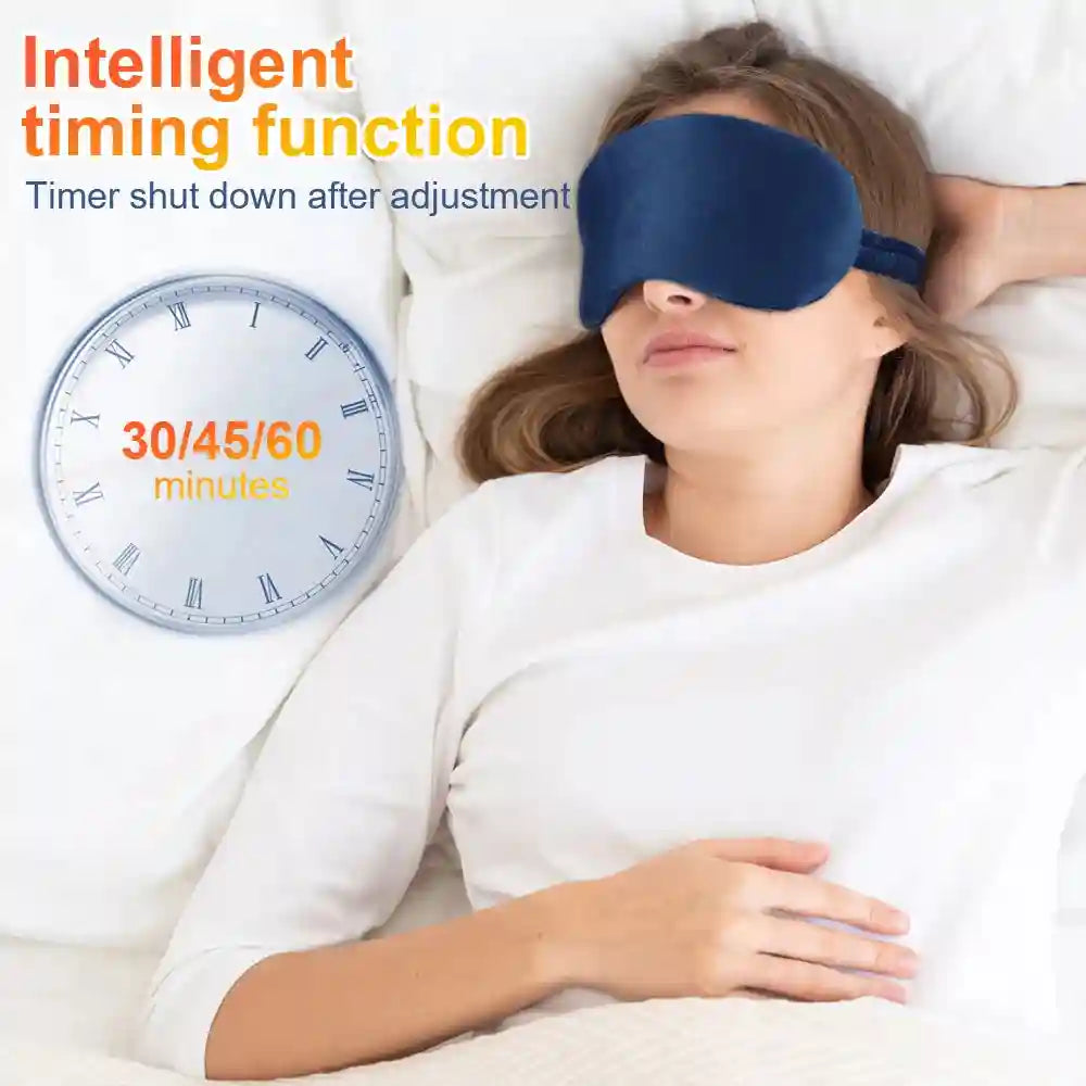 Heated Eye Massager Mask for Eye Strain Relief and Rechargeable Sleep Eye Massage Instrument Tidesmit