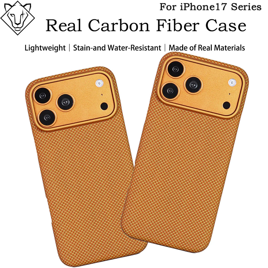 iPhone 17 Pro Max Magnetic Case Aramid Fiber Slim Fit Orange Tidesmit