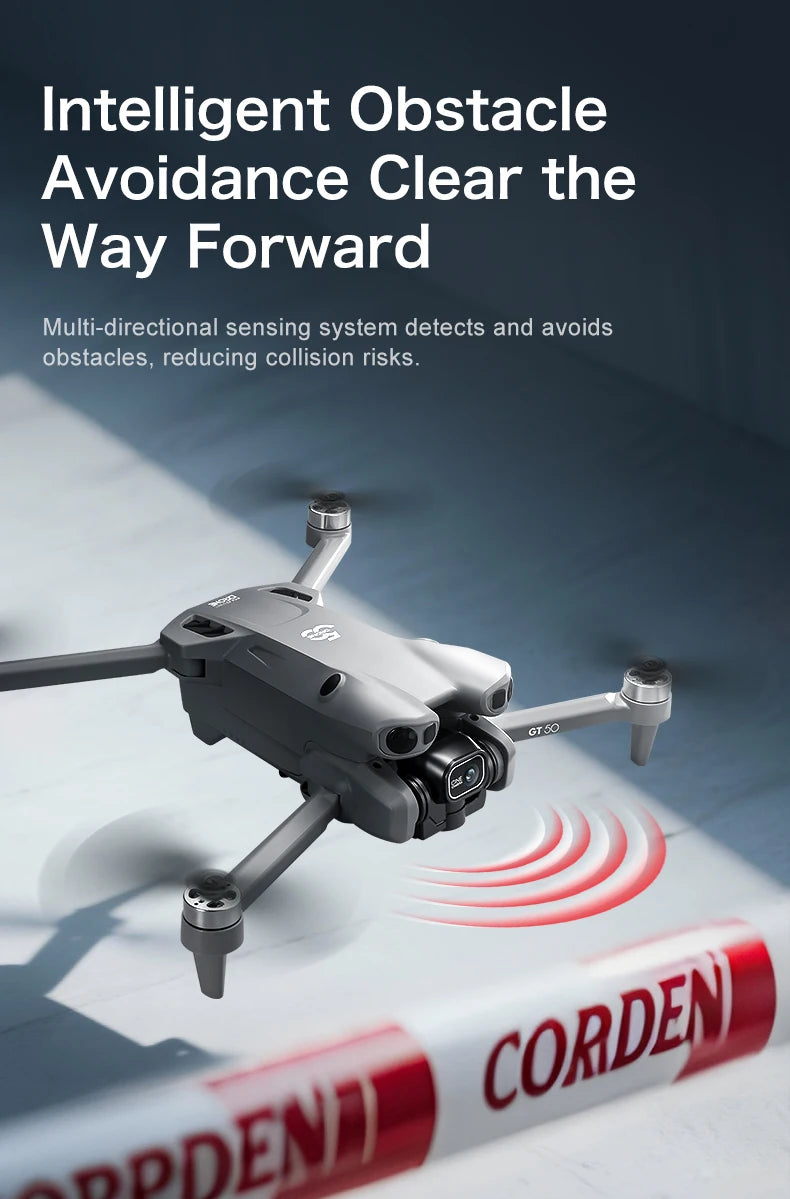 Mini 4K Camera Drone - Foldable GPS Drone with Obstacle Avoidance Tidesmit