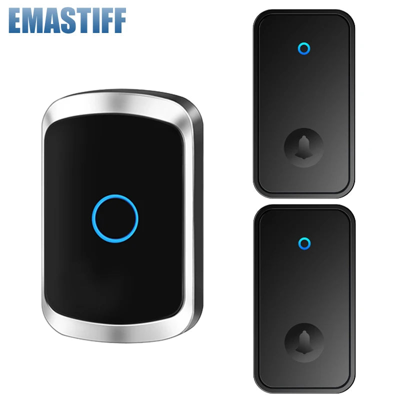 Self Powered Waterproof Wireless Doorbell Smart Home Without Battery Doorbell With Ringtone 150M Remote Receiver Bell