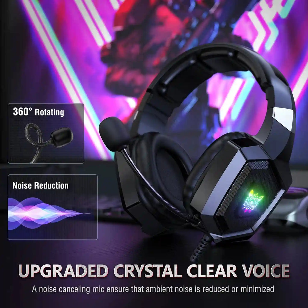 Tidesmit Gaming Headphones with RGB Mic & Surround Sound (PC) Tidesmit