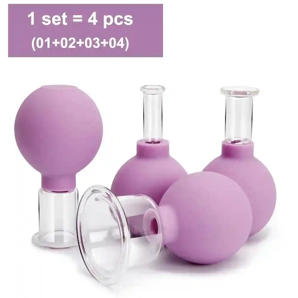 Facial Cupping Set for Skin Lifting and Anti-Wrinkle Massage Therapy Eye Massage Instrument Tidesmit