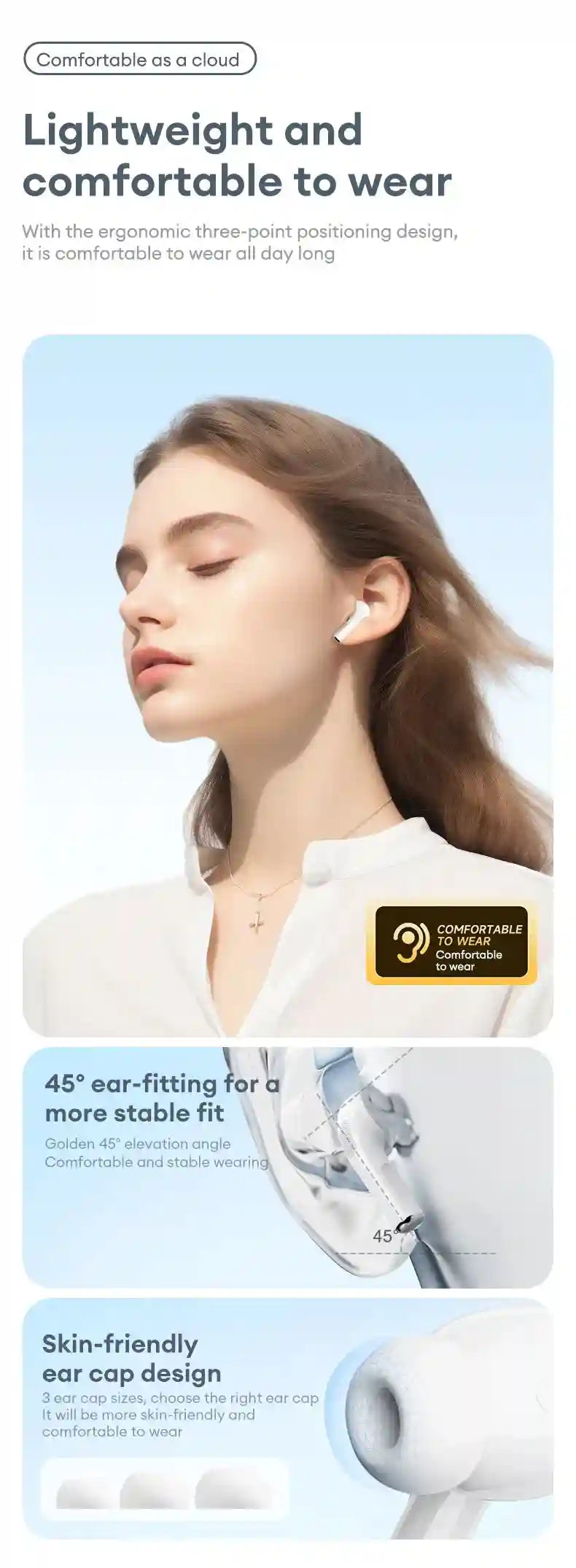 Wireless Bluetooth Earbuds with Low Latency Audio for Gaming Tidesmit