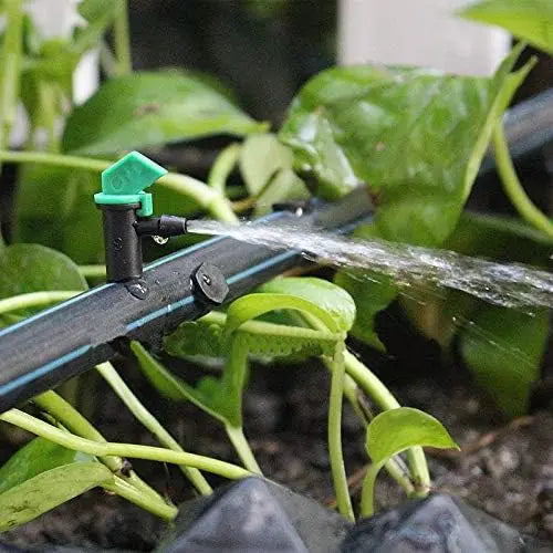 60PCS 4GPH Flag Drip Emitter Drip Emitters 16L/H Emitter Sprinkler Drippers System Connect 4mm/7mm Hose for Lawn Vegetables Gard