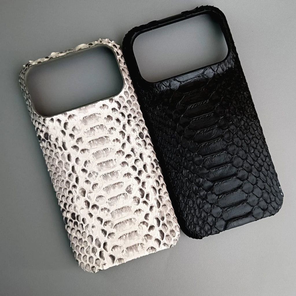 Python Leather iPhone Case: Genuine Snakeskin Slim Fit Protection Tidesmit