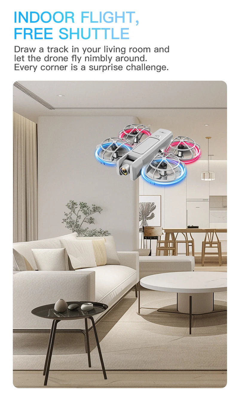 Mini RC Camera Drone with HD Lens & 3D Stunt Flight Modes Tidesmit